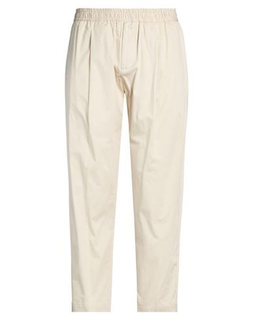 Man Pants Cream Size 36 Cotton, Elastane