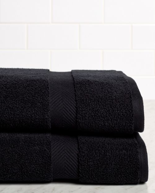 Superior Absorbent Zero Twist 2Pc Bath Sheet Cotton Towel Set