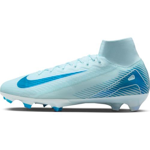 Nike Mercurial Superfly 10 Elite FG High-Top Soccer Cleats (FQ1454-400, Glacier Blue/Blue Orbit)