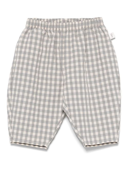 TEDDY & MINOU gingham-check trousers - Green