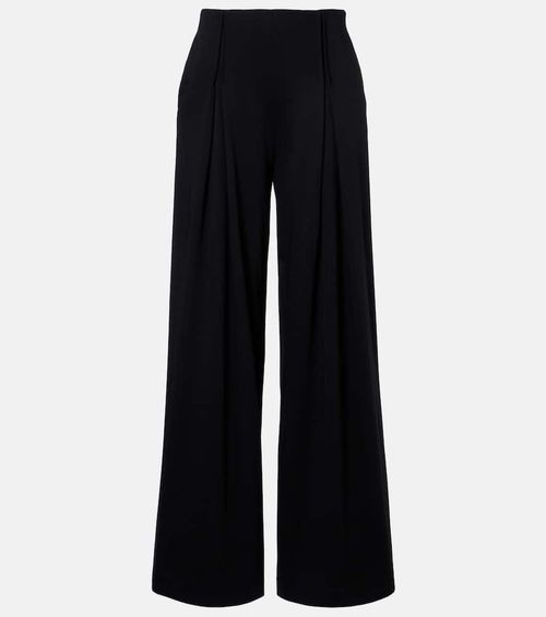Cocco virgin wool jersey wide-leg pants
