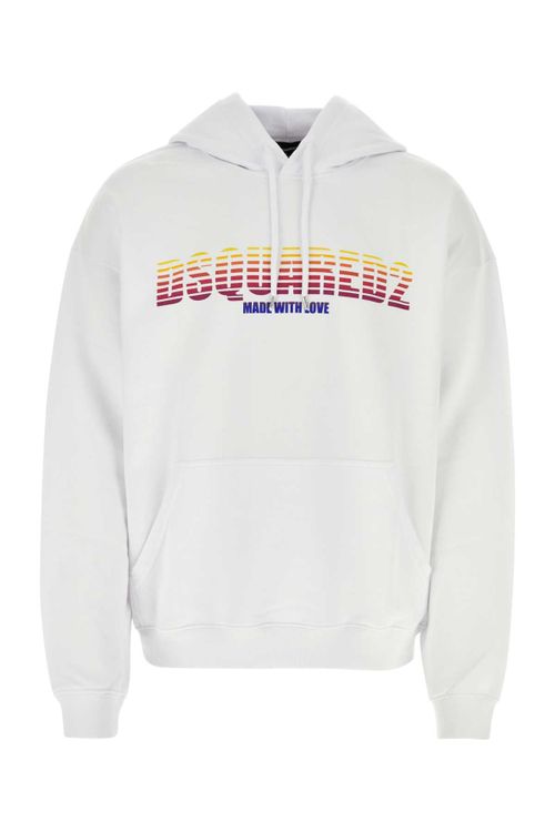 Logo-Printed Cotton Sweatshirt — White