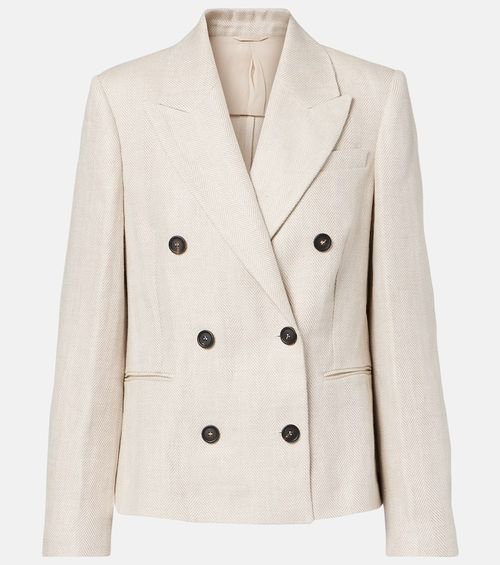 Linen and cotton blazer