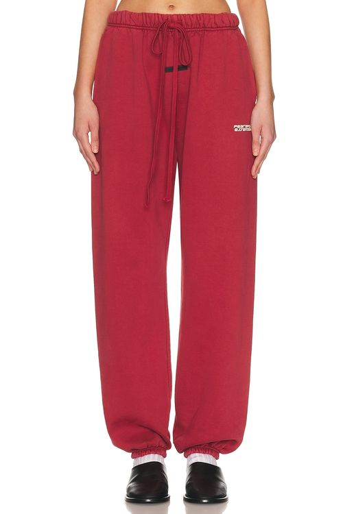 Fear of God ESSENTIALS Classic Sweatpant in Crimson - Red. L also in M, S