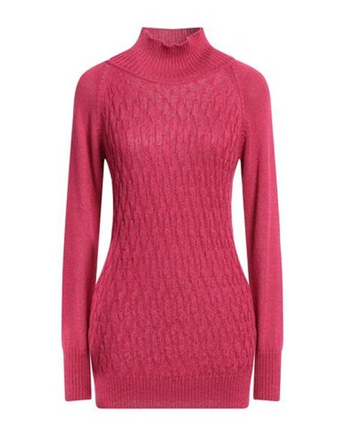 Woman Turtleneck Fuchsia Size M Viscose, Polyester, Polyamide
