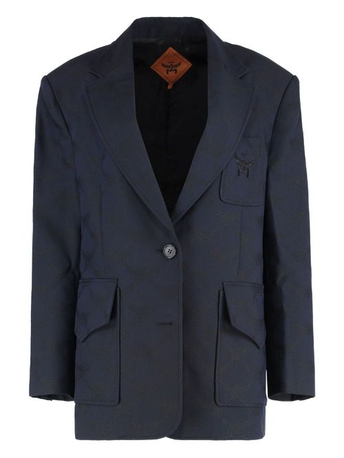 Single-breasted blazer - Blue