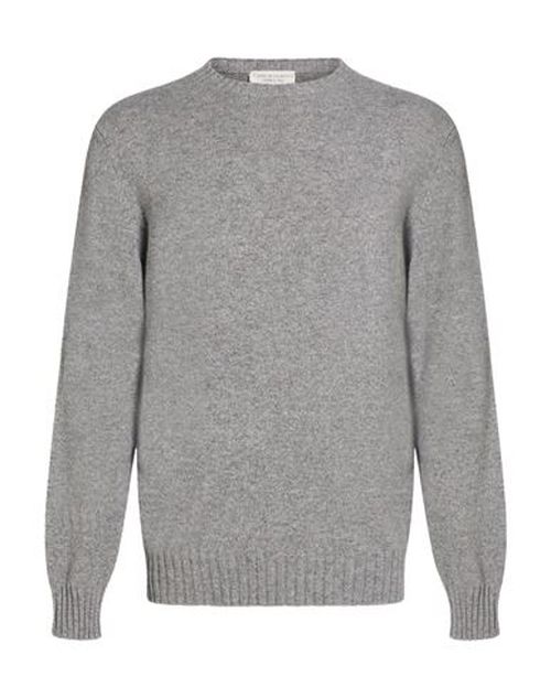 Man Sweater Grey Size 44 Merino Wool, Cashmere