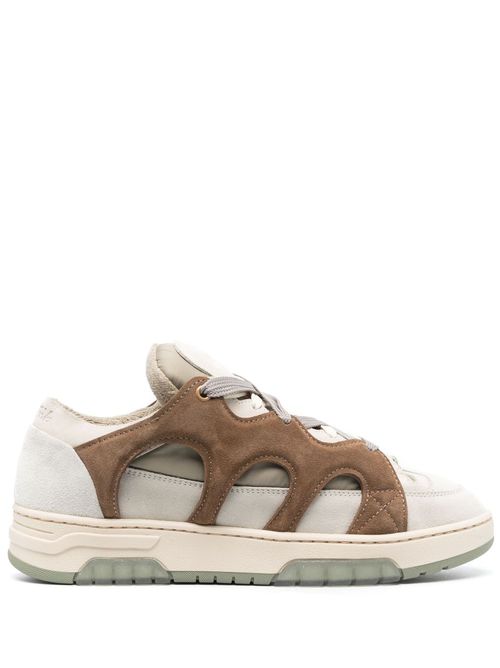 Panelled low-top sneakers - Neutrals
