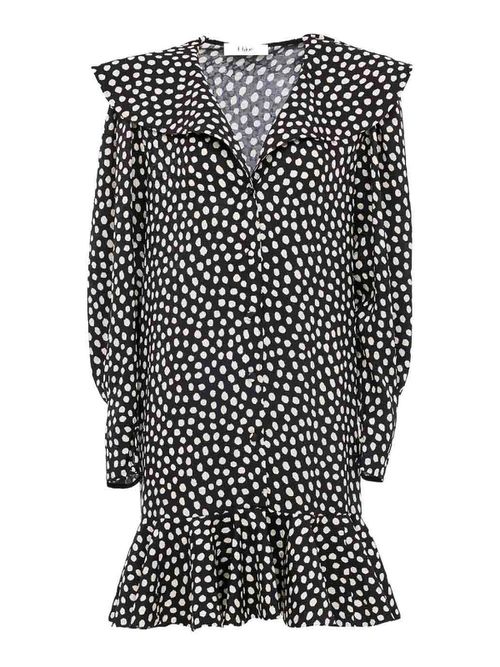 Dotted Silk Dress