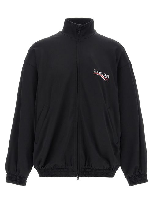Logo-Embroidered Polyamide Jacket — Black