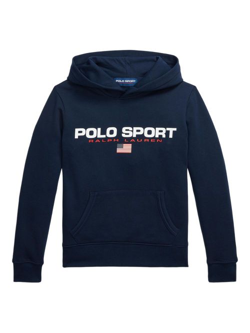 Logo-print hoodie - Blue