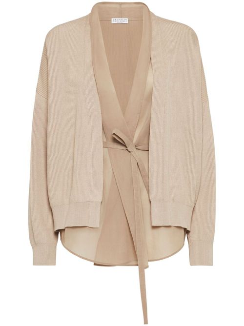 Layered cardigan - Neutrals