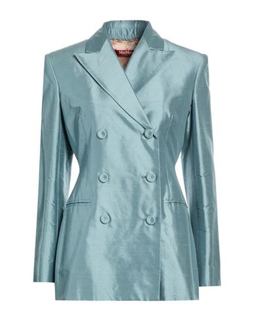 Woman Blazer Slate blue Size 6 Silk