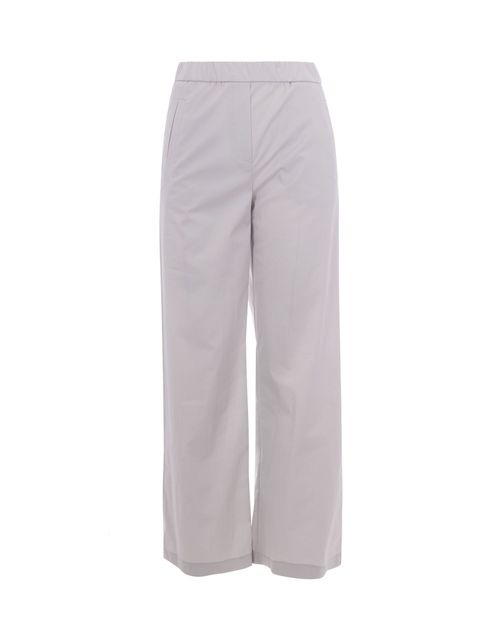 Wide-Leg Trousers — Gray