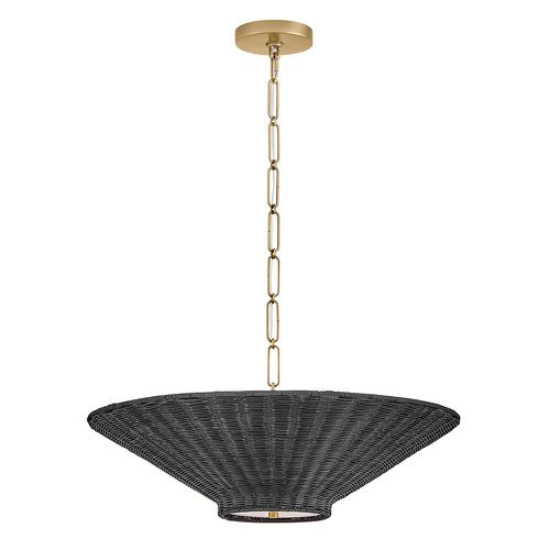 Lacquered Brass LED Chandelier from the Delia Collection