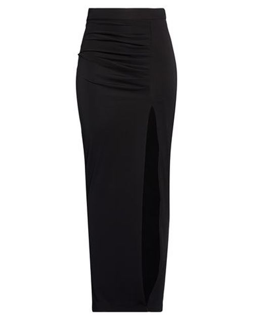 Woman Maxi skirt Black Size 4 Polyester, Elastane