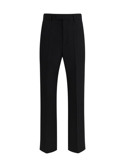 Virgin Wool Trousers — Black