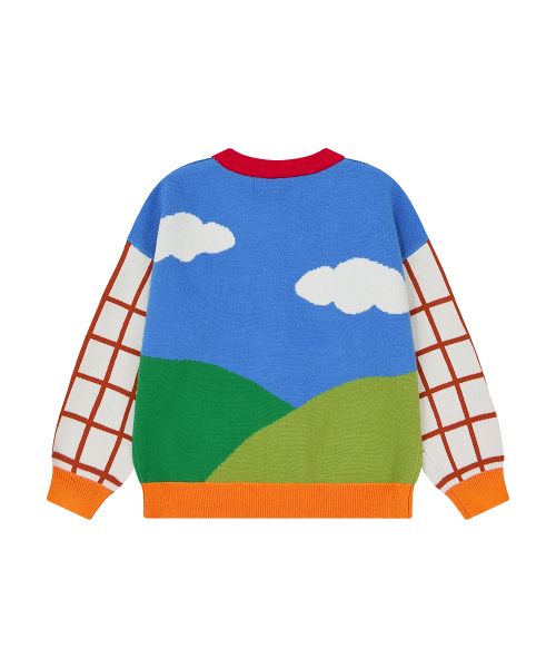 Signature Check Fox Kids Cardigan