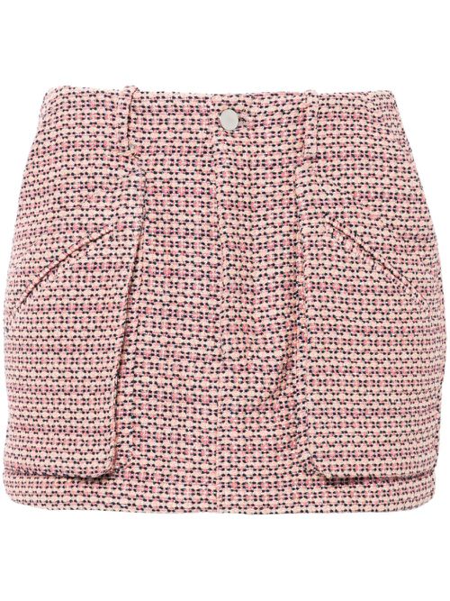 Tweed mini skirt - Pink