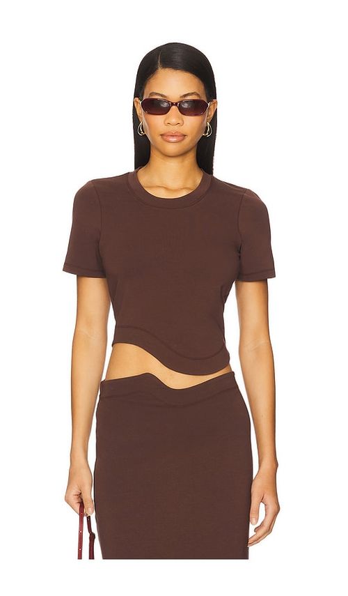 LNA Jade Top in Brown.  S. Also in L