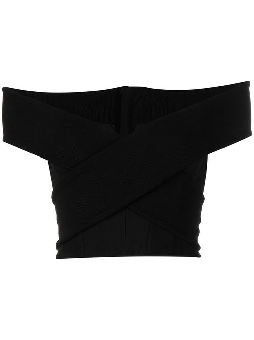 Guadalupe off-shoulder top - Black