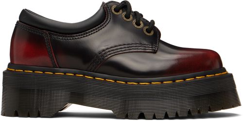 Burgundy 8053 Quad Platform Derbys