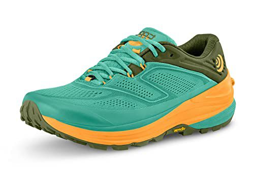 Topo Athletic Women's Ultraventure 2 Comfortable Lightweight 5MM Drop Trail Running Shoes, Athletic Shoes for Trail Running, Berry/Orange