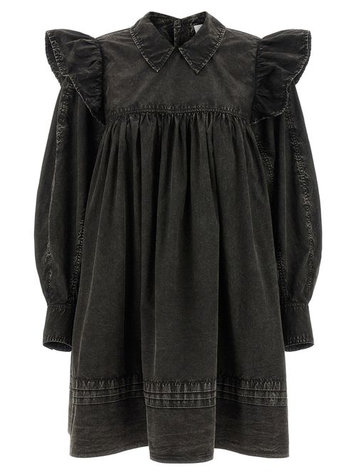 Washed Organic Cotton Dress — Black