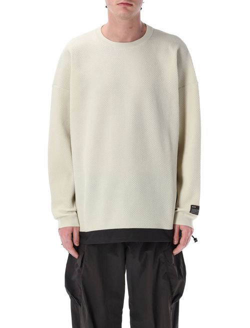 Beige Crewneck Logo Sweatshirt