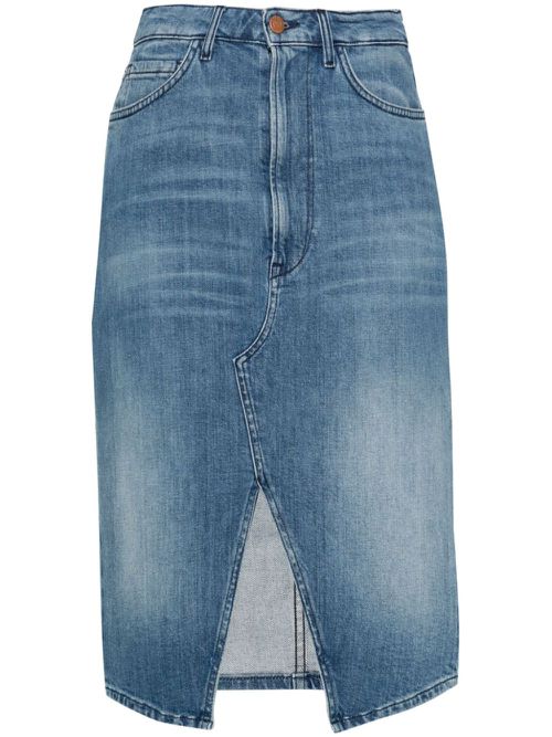 Elizabella denim midi skirt - Blue