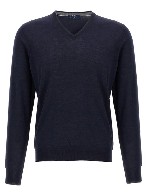 Blue Wool and silk sweater