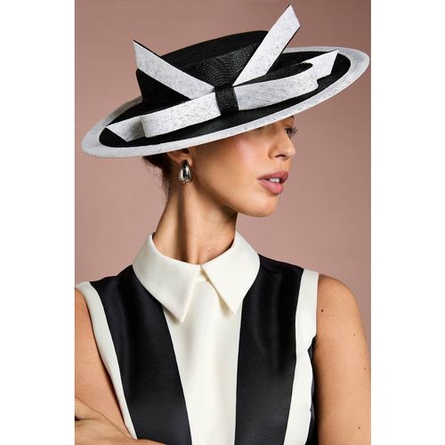 Coast Women's Lisa Tan Boater With Bow Front in Mono