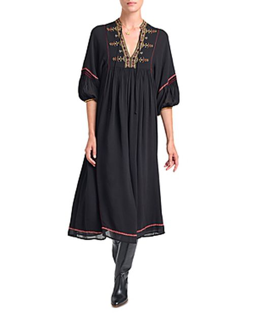 Veronica Embroidered Midi Dress