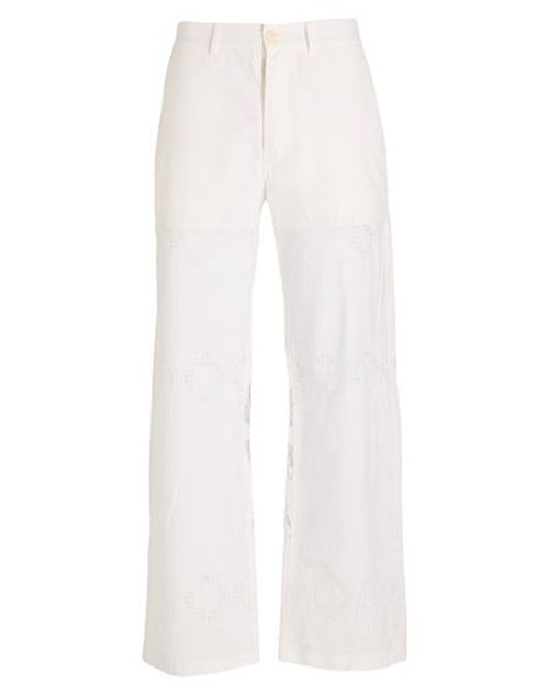 Man Pants White Size M Cotton
