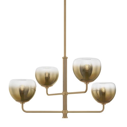 Patina Brass Chandelier from the August Collection
