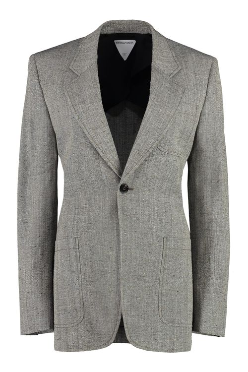 Viscose And Silk Blend Blazer