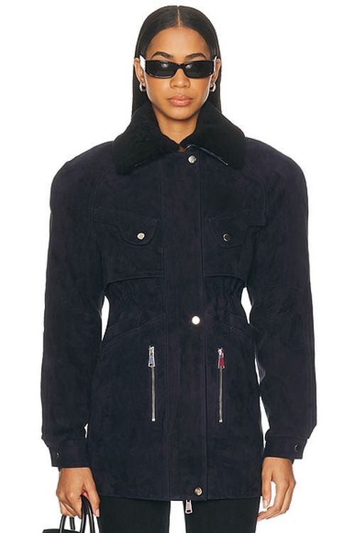 Karen Arcanjo Tyla Jacket in Navy - Navy. 38/40 also