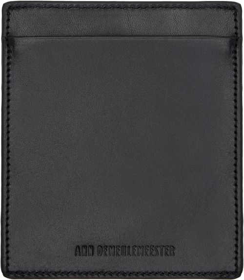 Ann Demeulemeester Black Squared Card Holder