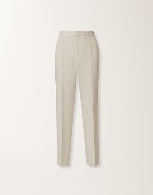 Montefalco Pants in ice fil coupé goccia tailoring