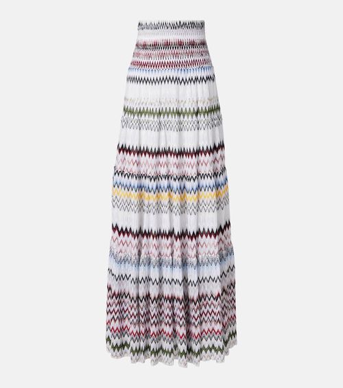Zigzag maxi skirt