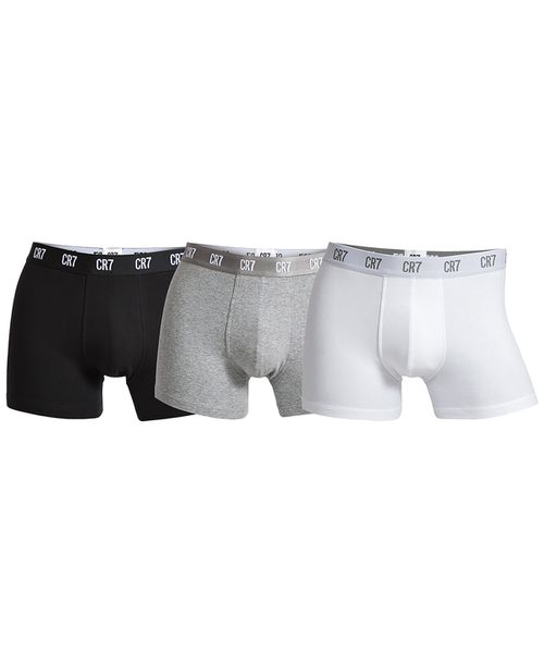 Cristiano Ronaldo Men's 3-Pk. Trunks - Black, White, and Grey