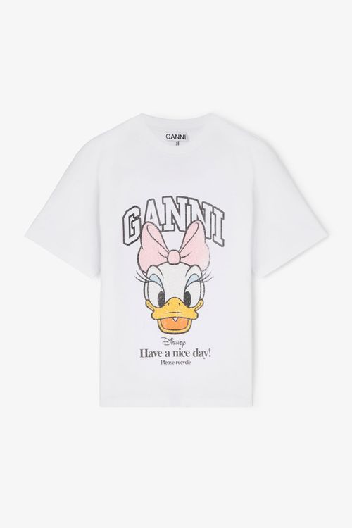 White x Disney Daisy Duck Printed Cropped T-shirt