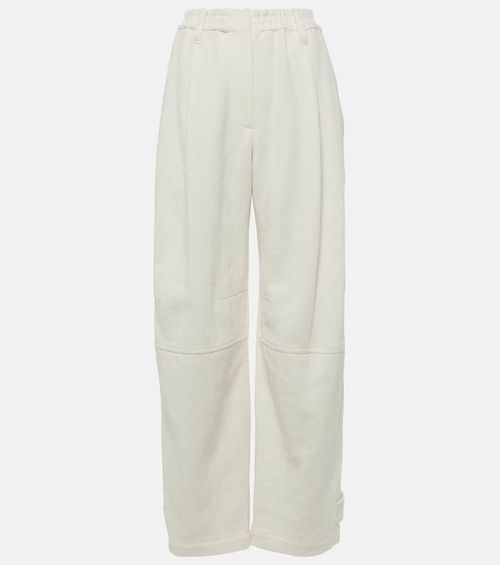 Cotton and linen straight pants