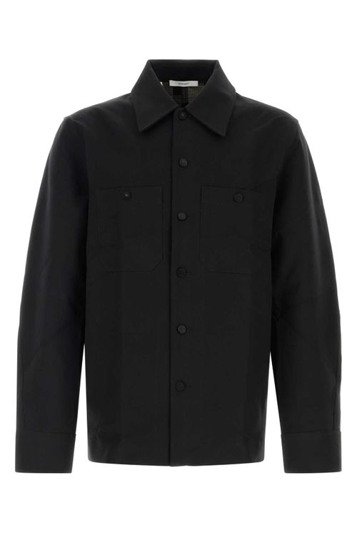 Couture Seam Overshirt — Black