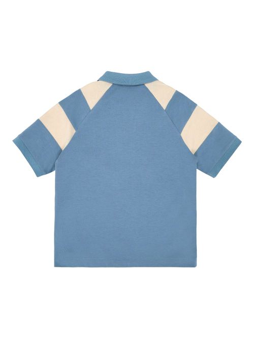 Emporio Armani Kids cotton polo shirt - Blue
