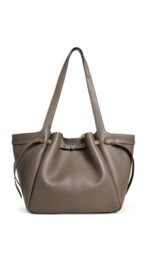 Tory Burch Women's Romy Tote, Wild Mushroom, Grey, One Size
