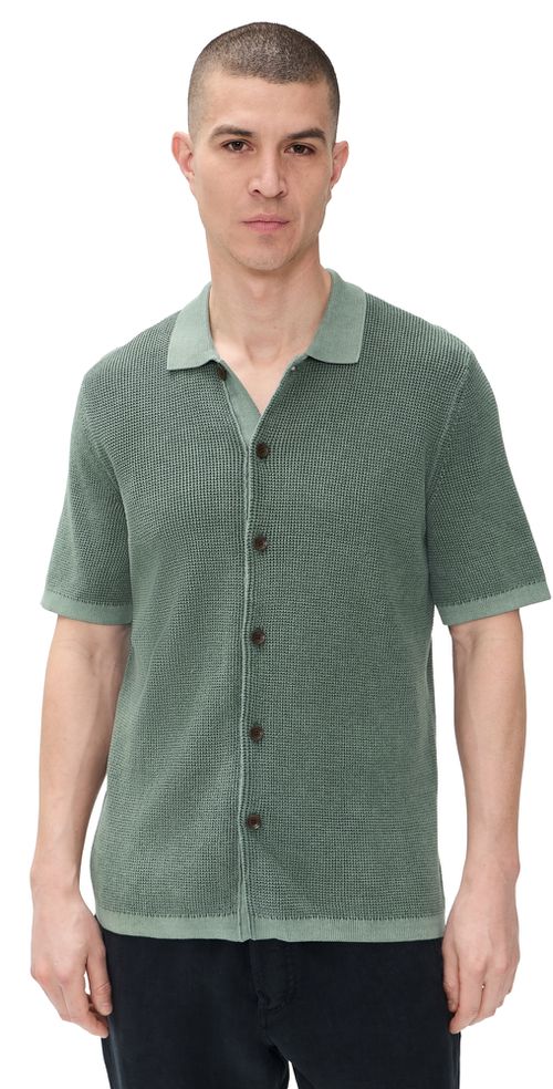 Short Sleeve Sunwashed Sweater Shirt Mountain Olive