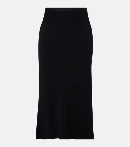 Charmeuse midi skirt
