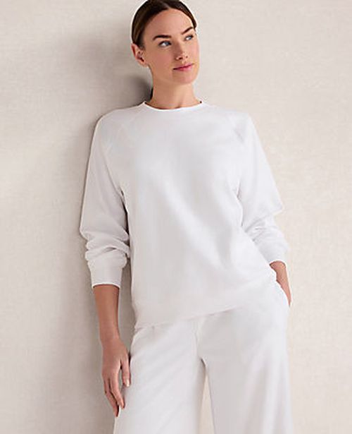 Ann Taylor Haven Well Within Organic Cotton Interlock Everyday Sweatshirt
