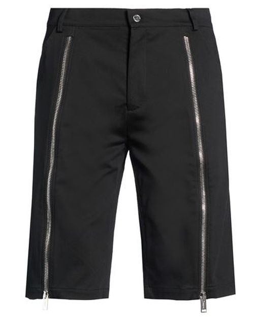 Man Shorts & Bermuda Shorts Black Size 30 Cotton, Elastane
